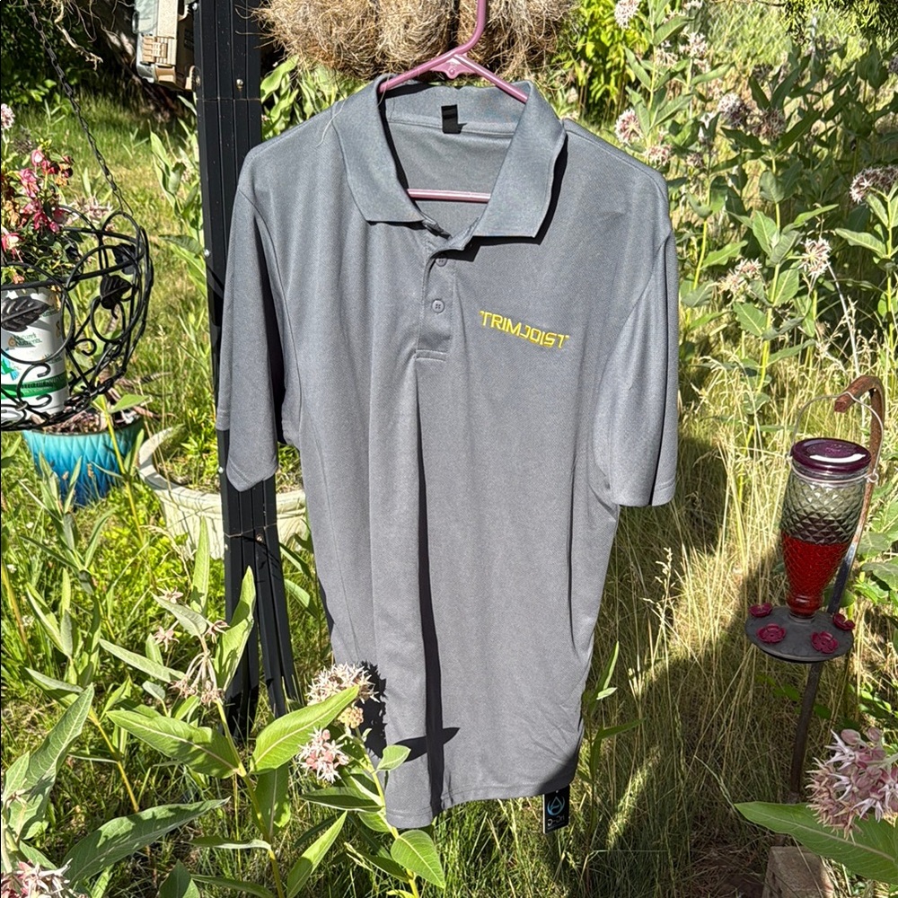 Dunbrooke Gray Polo Shirt with Embroidered Logo